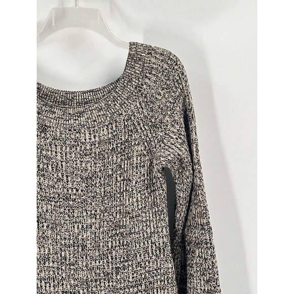 H&M Brown Chunky Knit Long Sleeve Midi Sweater Dress Sz Large NWT - Picture 2 of 7